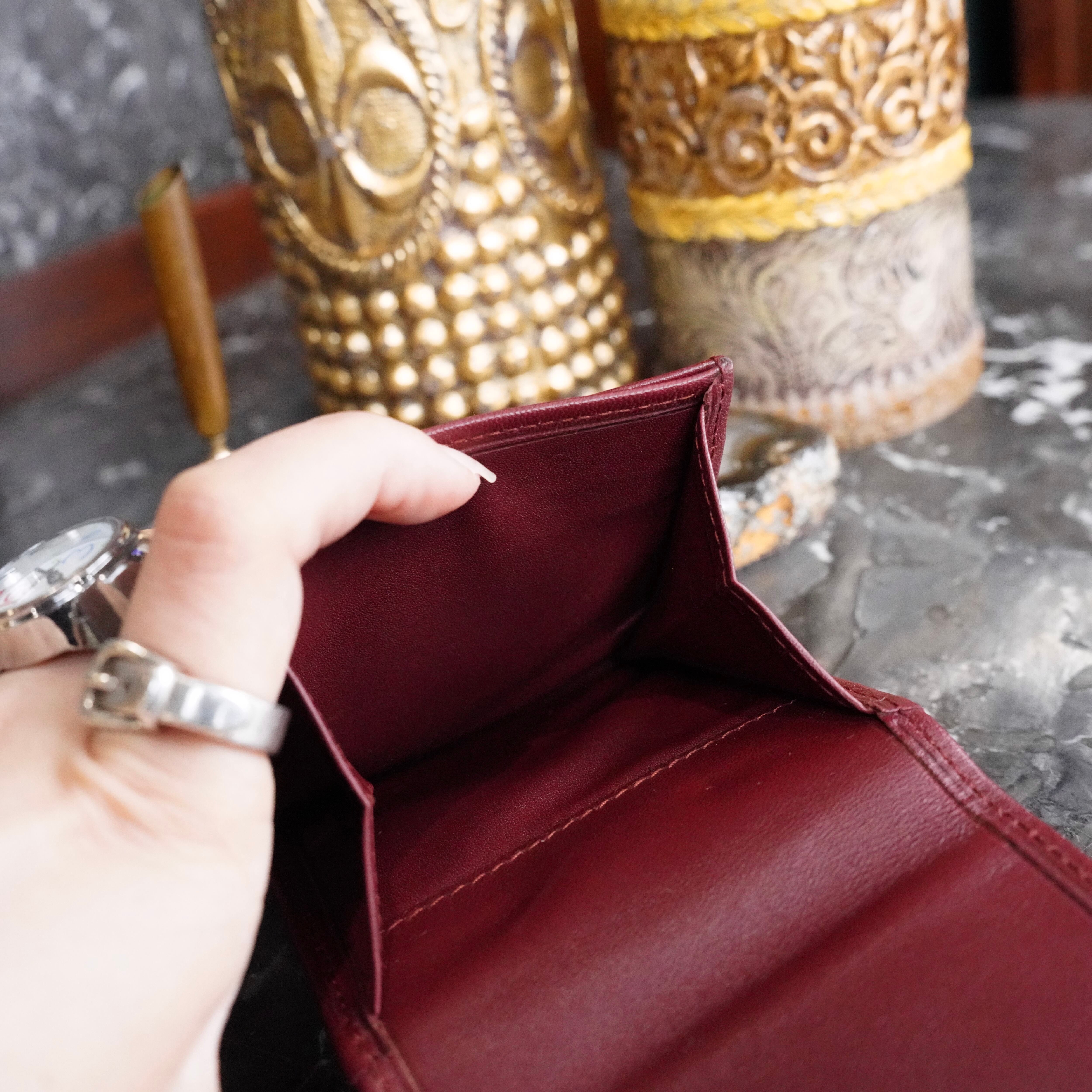 Cartier MUST LINE LEATHER COIN PURSE/カルティエマストラインレザー
