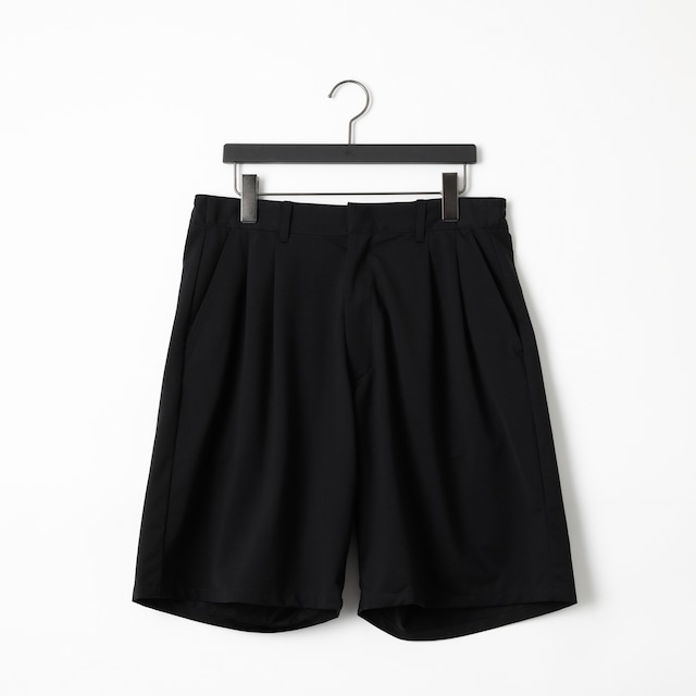 46G Typewriter Jersey 2Tuck shorts(BLK)