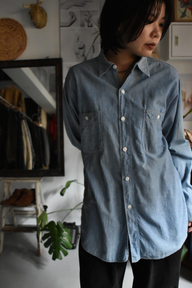 60‘s vintage “RED RAM“ chambray work shirts