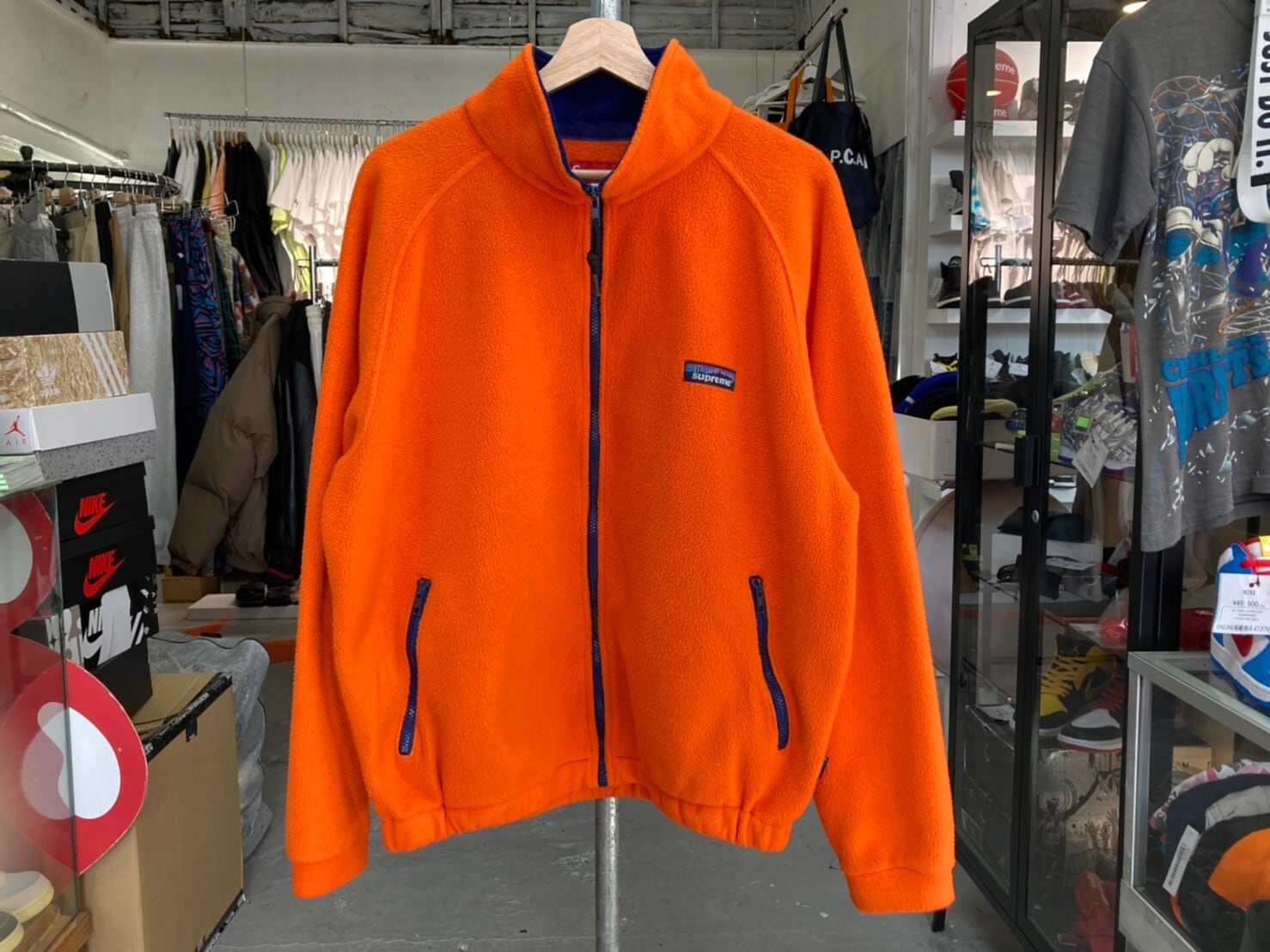 Supreme PATAGONIA LOGO FLEECE JACKET ORANGE LARGE 72653 | BRAND 