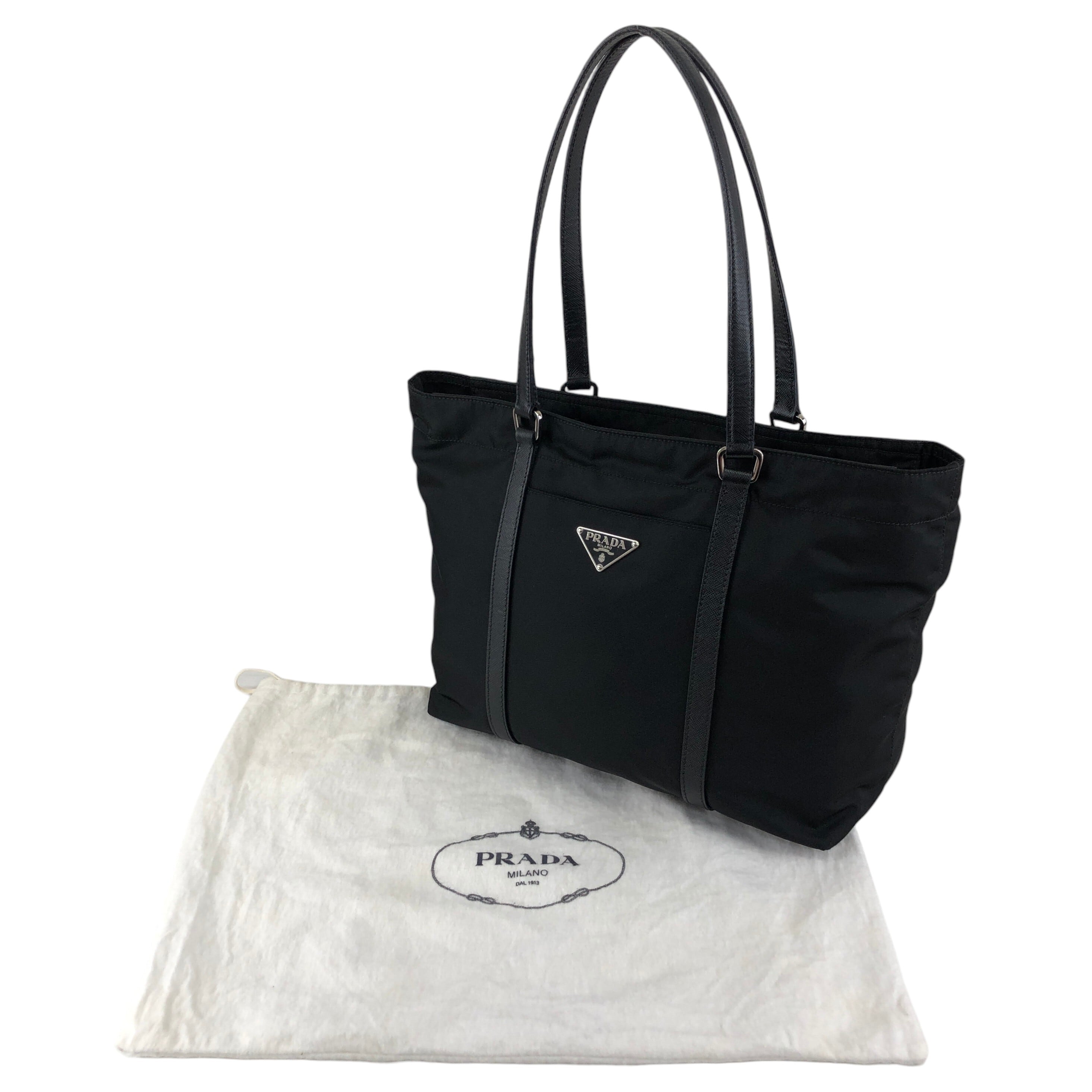 PRADA プラダ トートバッグ ブラック トライアングルロゴ ナイロン