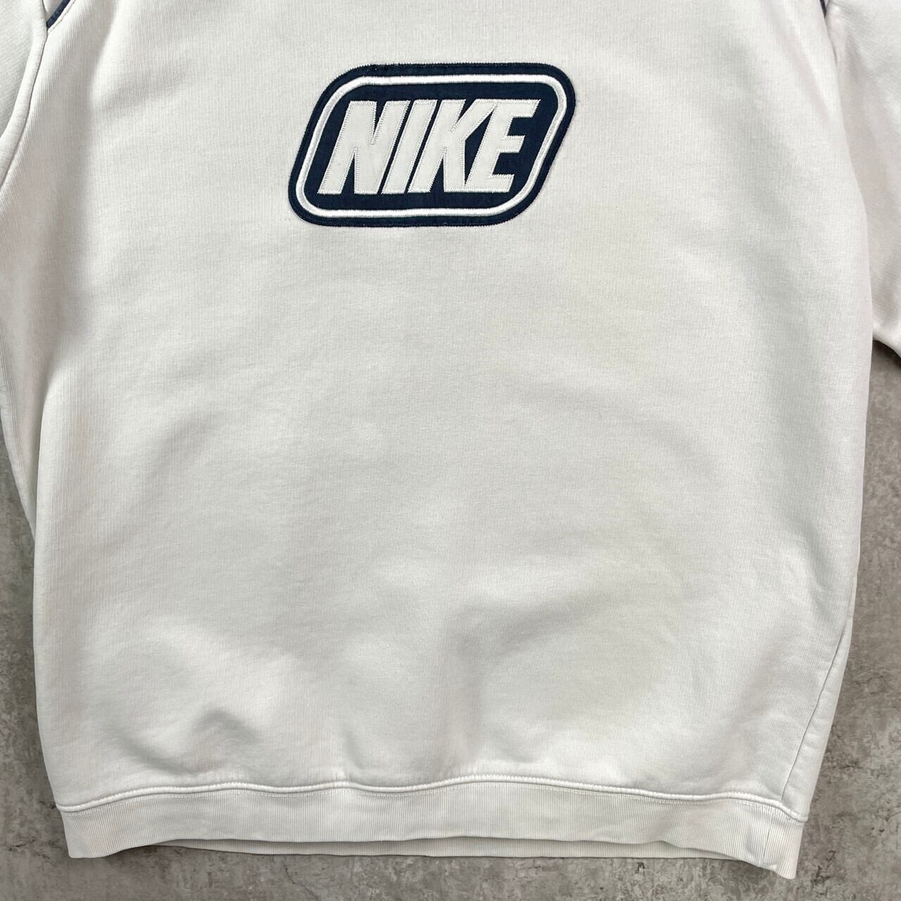 00年代 NIKE ナイキ ロゴワッペン スウェットシャツ メンズL相当 古着