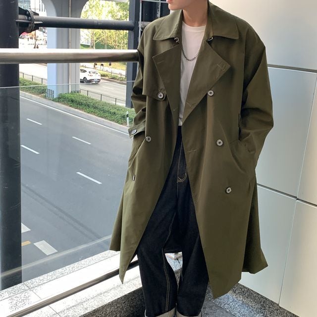 【予約販売】トレンチコート ロング丈 コート アウター メンズ お洒落 ベーシック ブラック ベージュ カーキ こなれ感 ベーシック 秋 春 通勤 大きいサイズ S/M/L/XL | favoriteselect powered by BASE 【予約販売】トレンチコート ロング丈 コート アウター メンズ お洒落 ベーシック ブラック ベージュ カーキ こなれ感 ベーシック 秋 春 通勤 大きいサイズ S/M/L/XL | favoriteselect powered by BASE