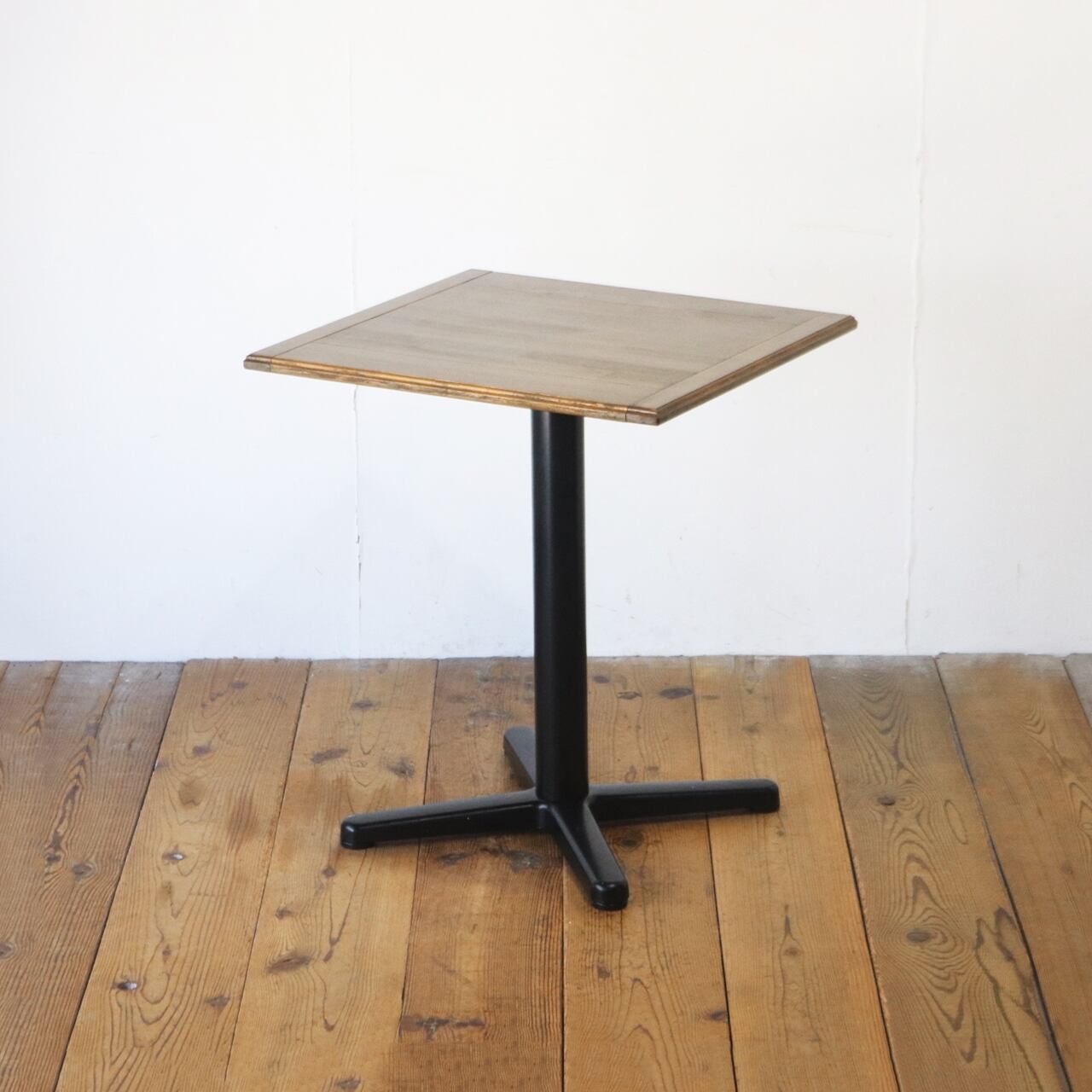 カフェテーブル 食堂 喫茶店 ダイニング 机 四角 二人用 天板 木製