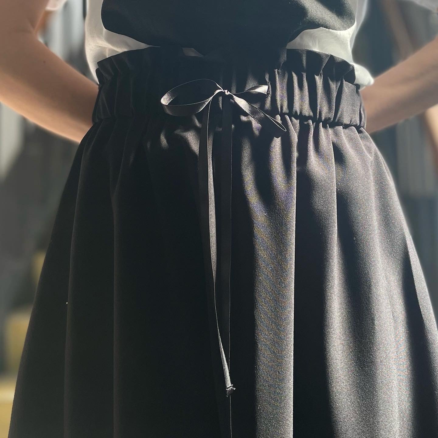I am I in fact - Waist frill サルエルパンツ | clever elephant I am I in fact - Waist frill サルエルパンツ | clever elephant
