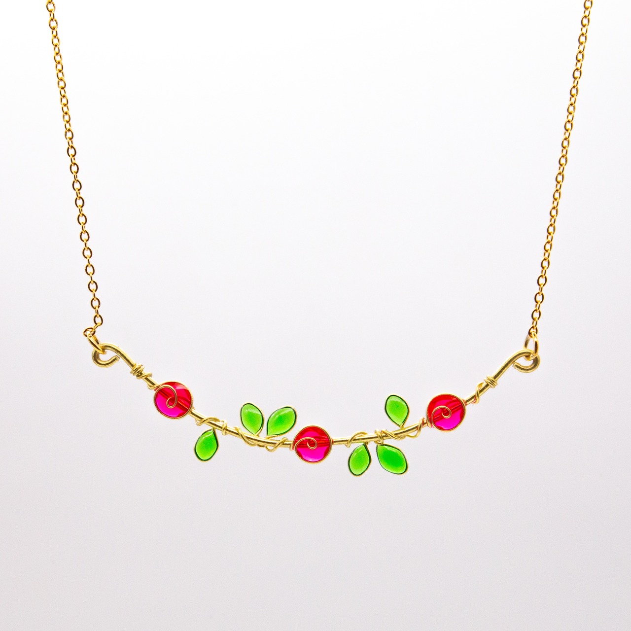 Resin Rose Necklace 02 / ネックレス
