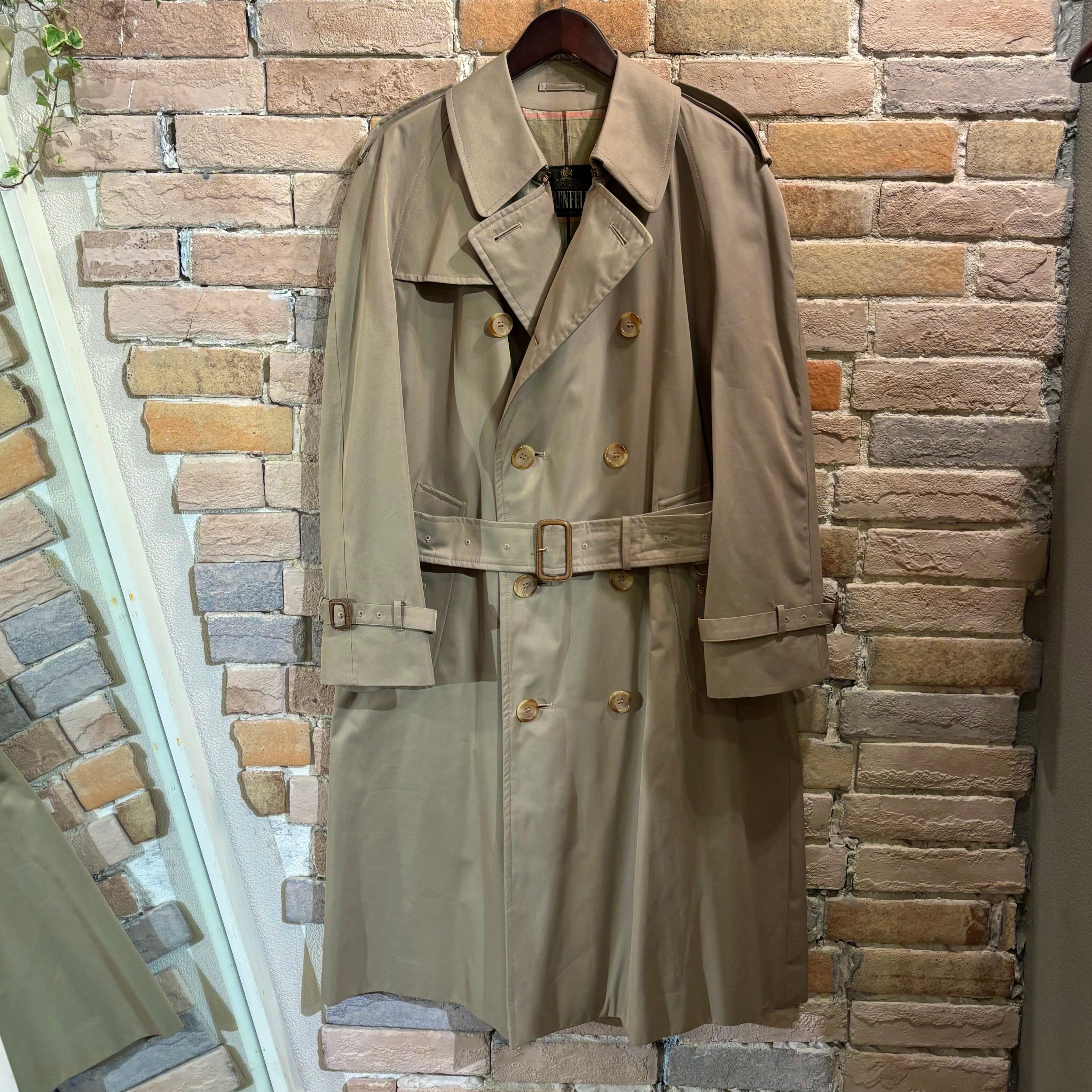 Burberry サイズ50 ステンカラーコート ネイビー バーバリー