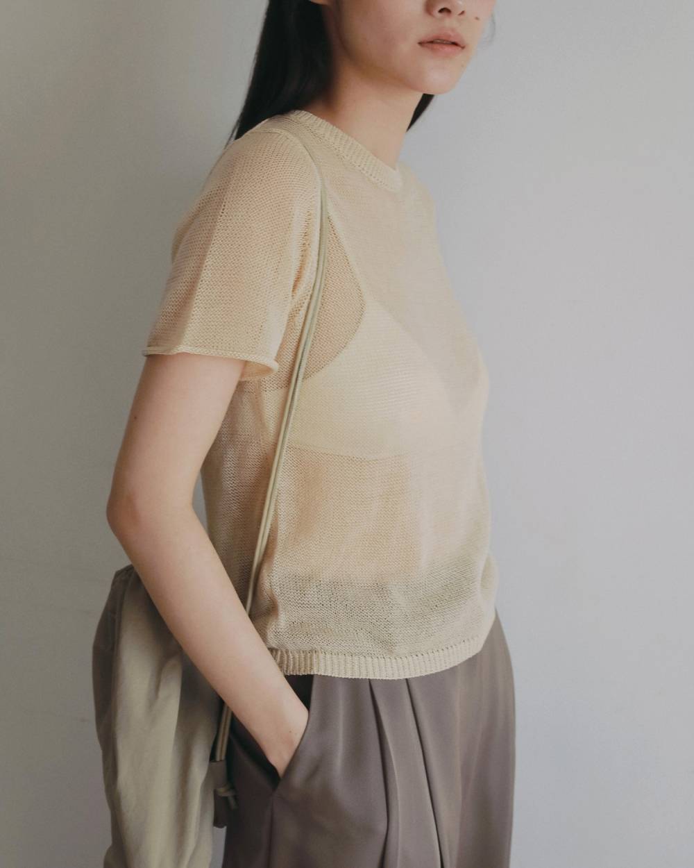 anuke】Wrapcami Layered Knit | LASHIC