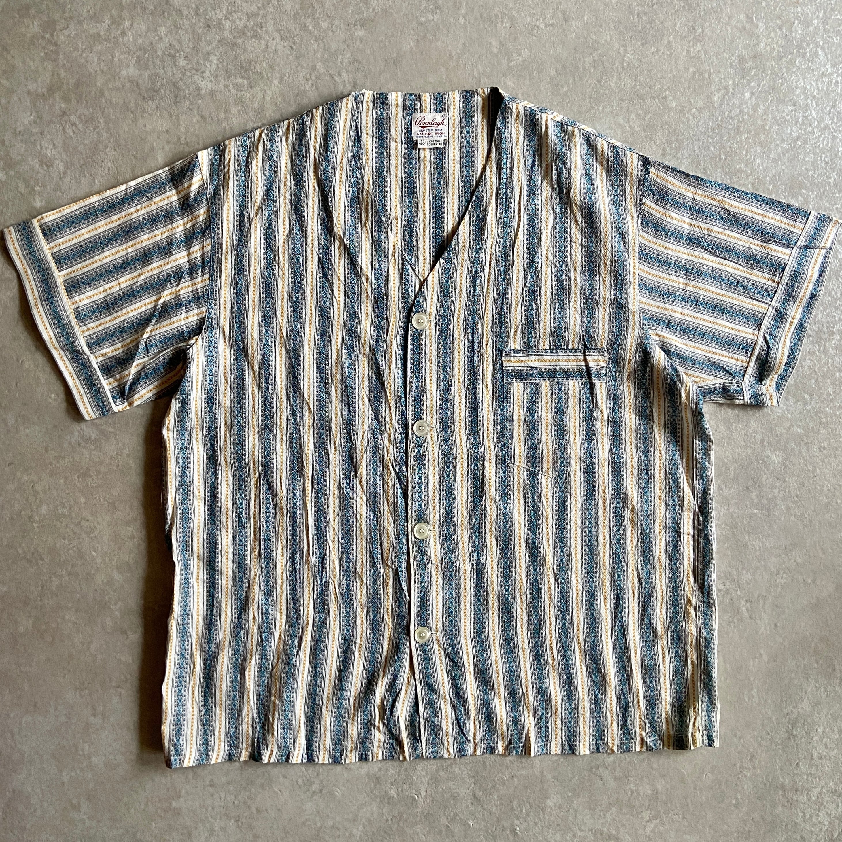 1960~70s Pennleigh Stripe Shirt L位 H202