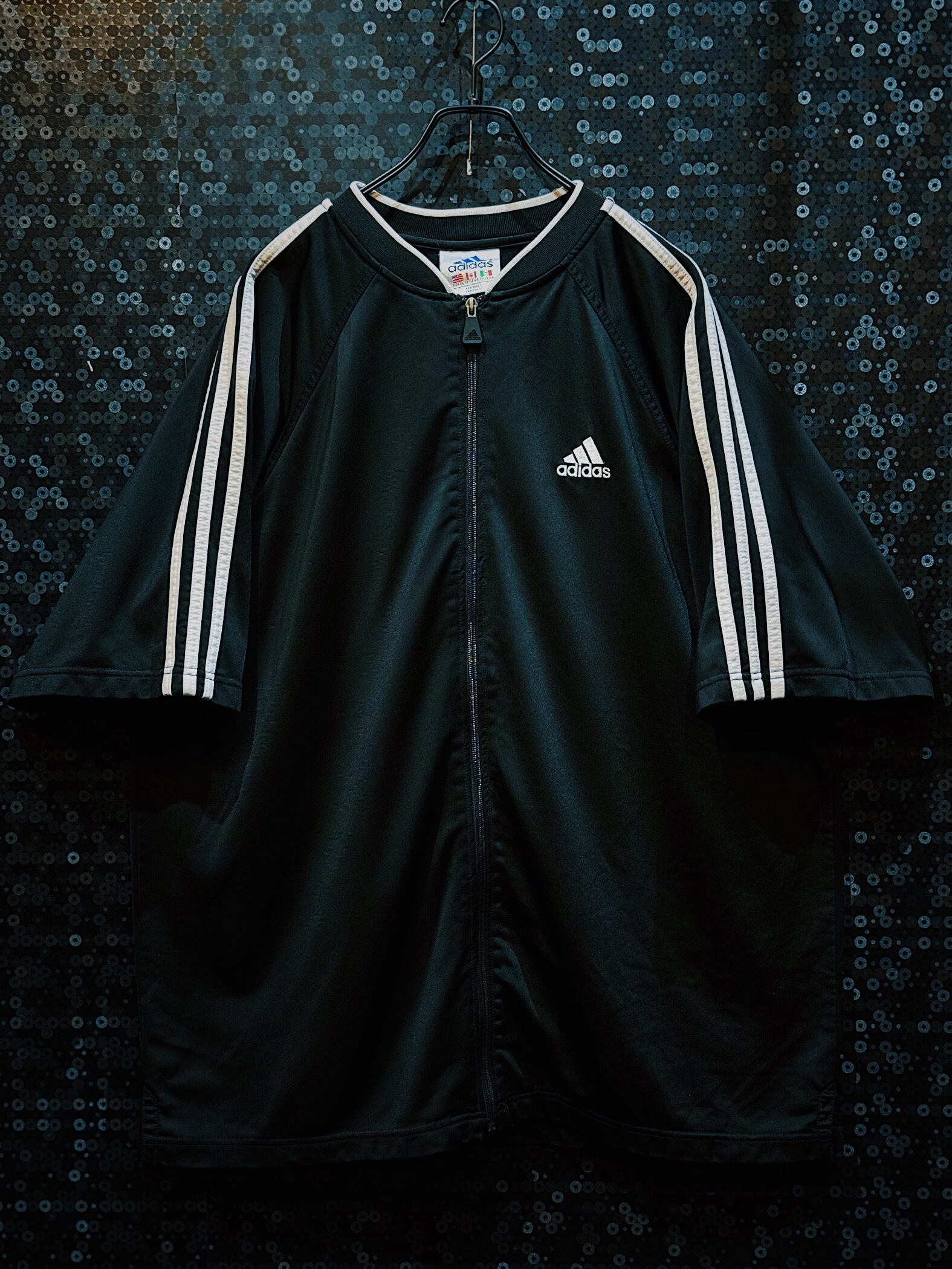 【ÆIEM】"adidas"vintage performance logo half sleeve jacket