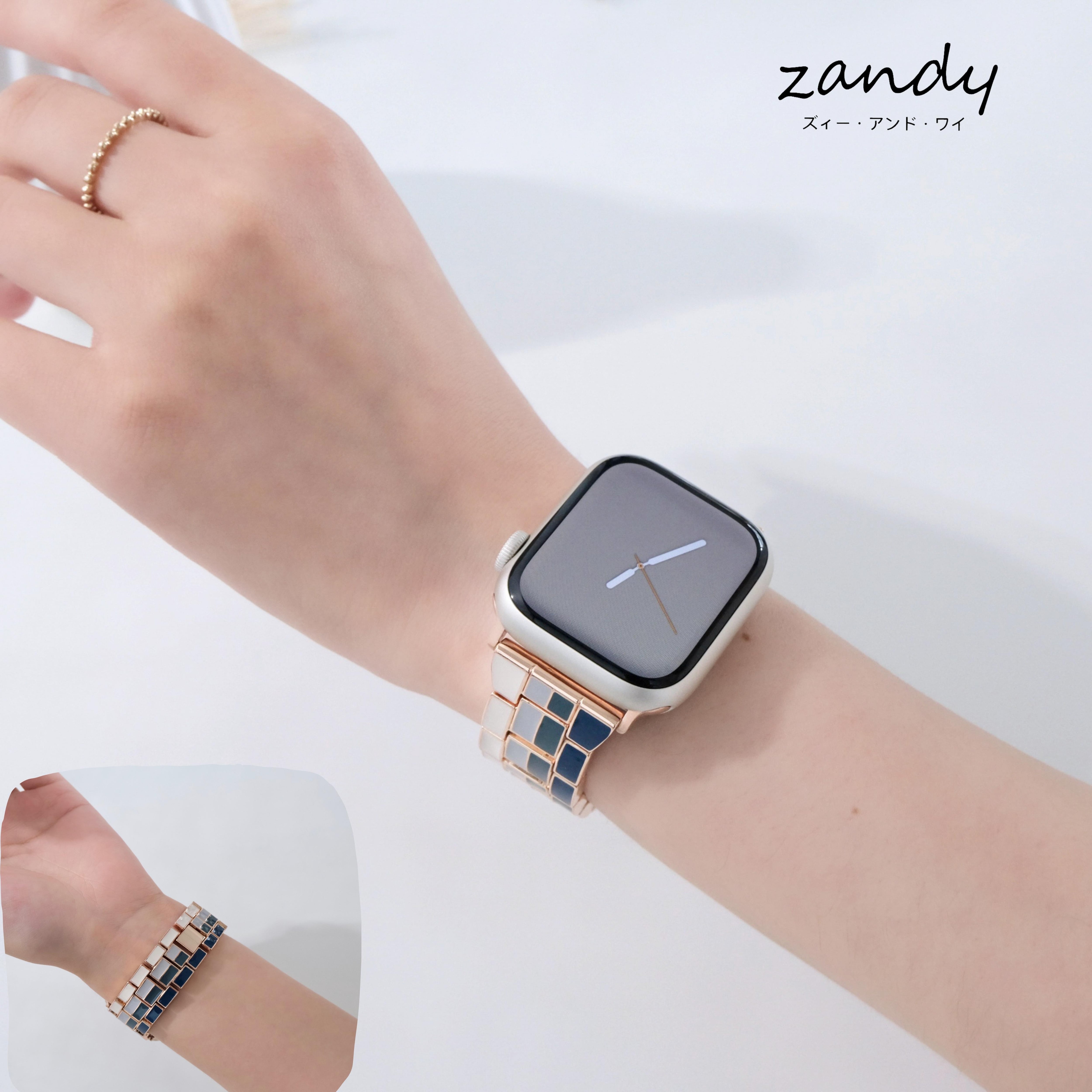 カラフルチェーンバンド】B038 アップルウォッチバンド チェーンベルト