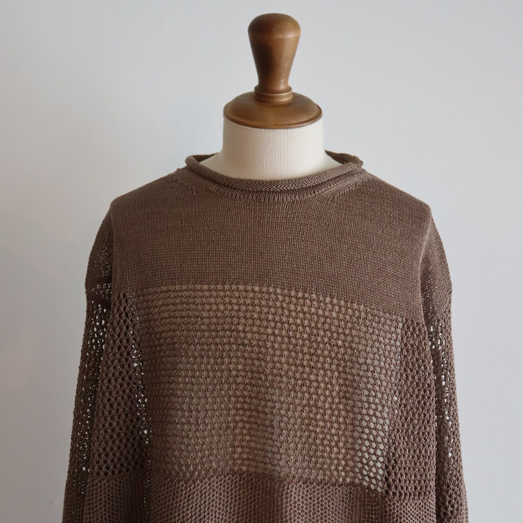 新品未使用】INNAT OPENWORK PATTERN SWEATER