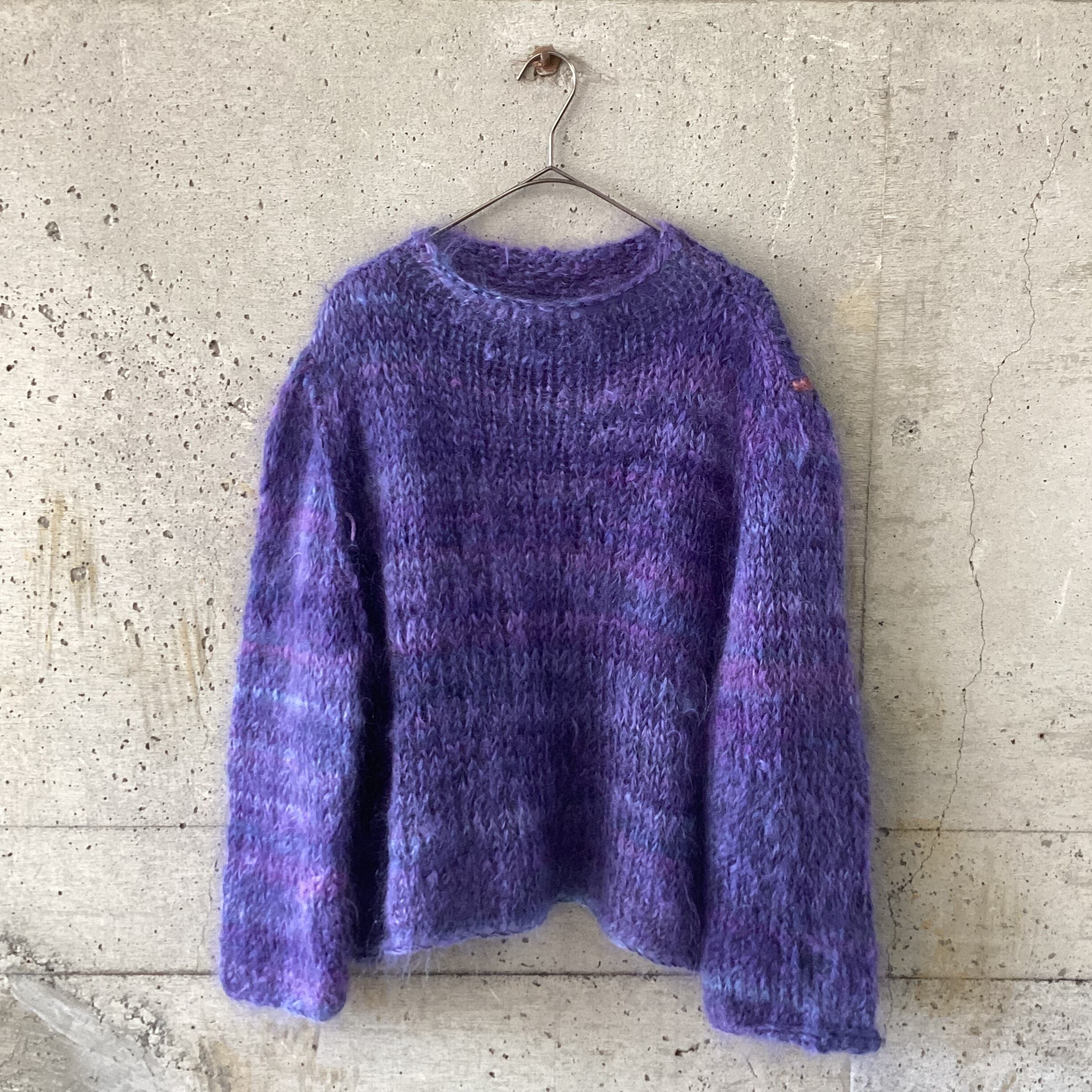 Blue Mohair Knit