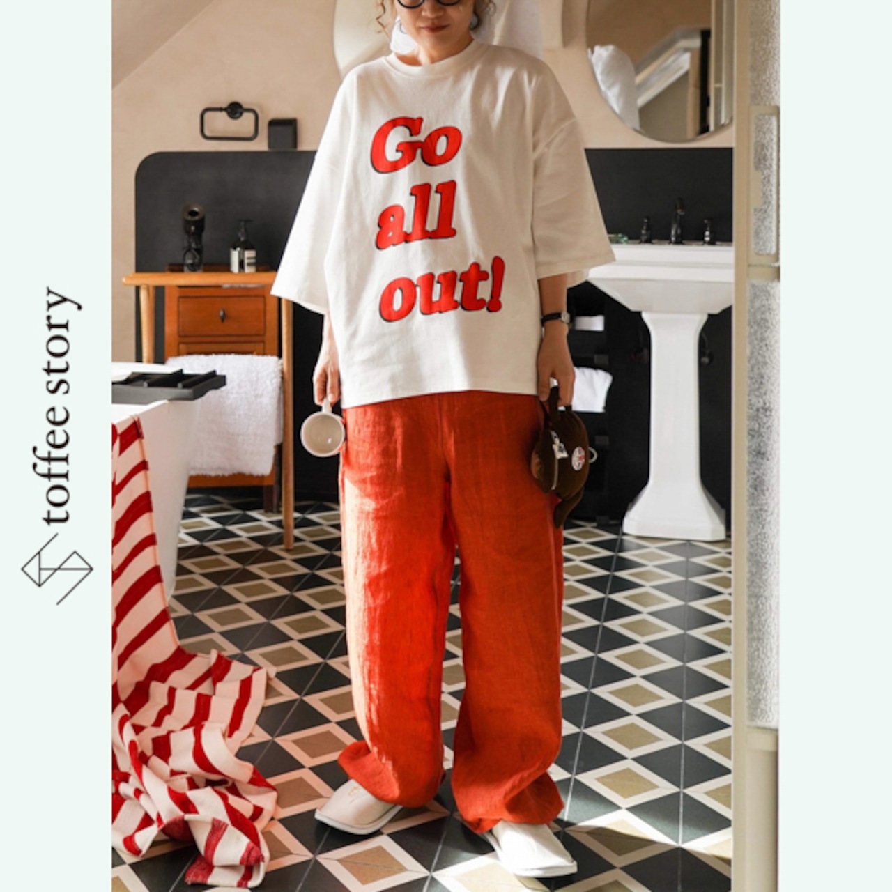 【2color】午後の風とシネマロゴTシャツ 《W0182》