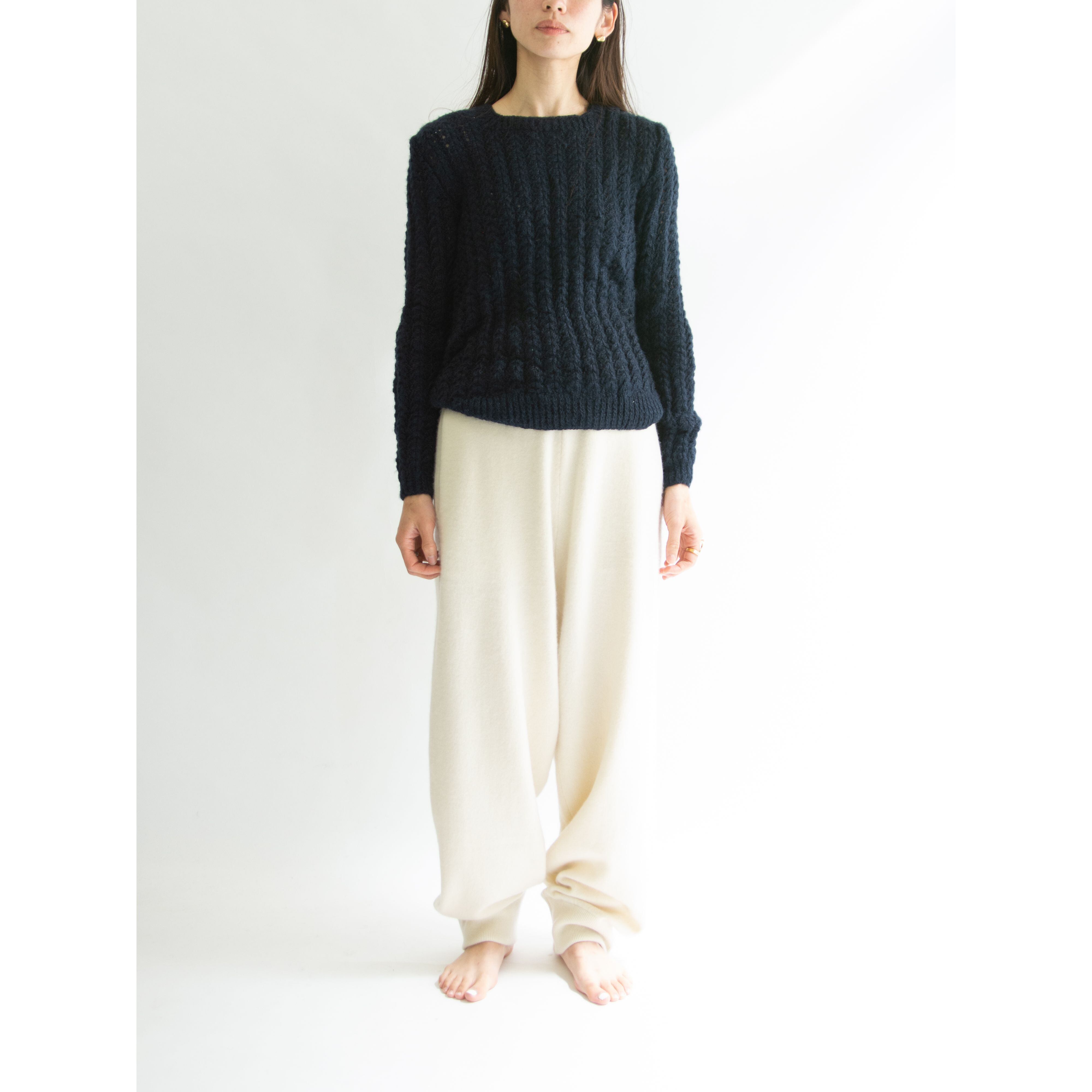 【Unknown brand】Square neck sweater(スクエアネックセーター ニットプルオーバー )12c