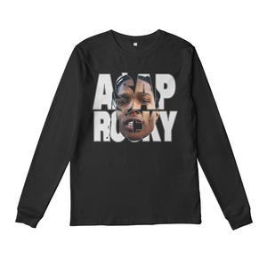 A$AP ROCKY face L/S TEE  (black/white)