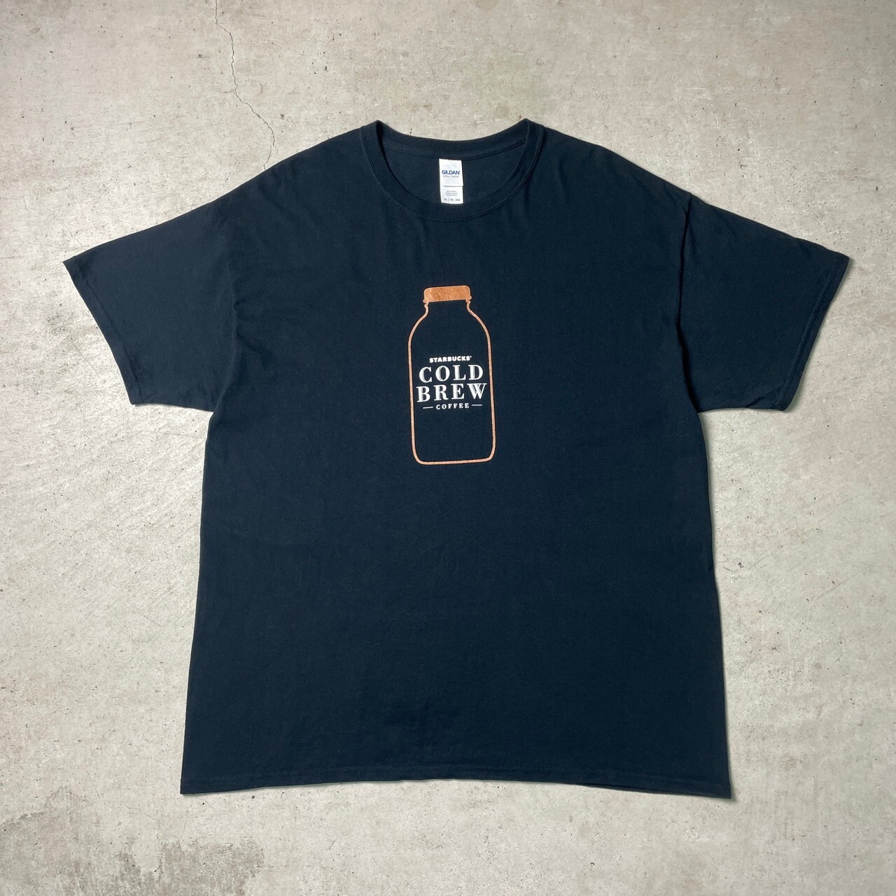 STARBUCKS COLD BREW COFFEE 企業ロゴ プリントTシャツ メンズXL 古着 