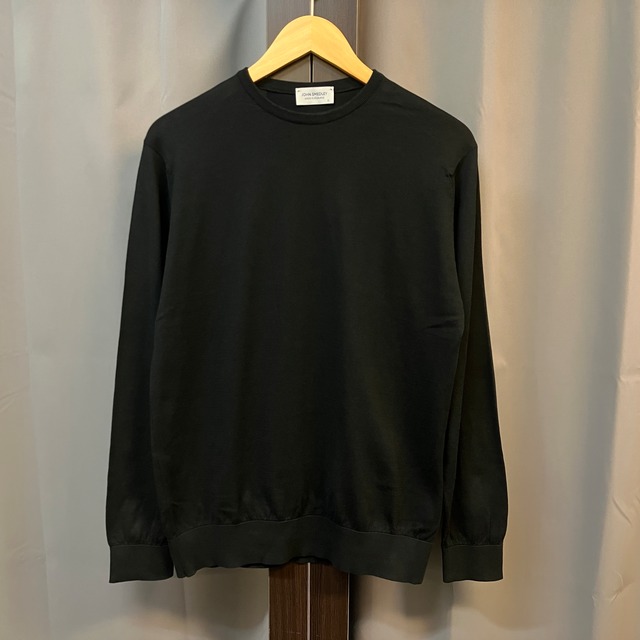 JOHN SMEDLEY L/S COTTON CREW NECK KNIT《XL》