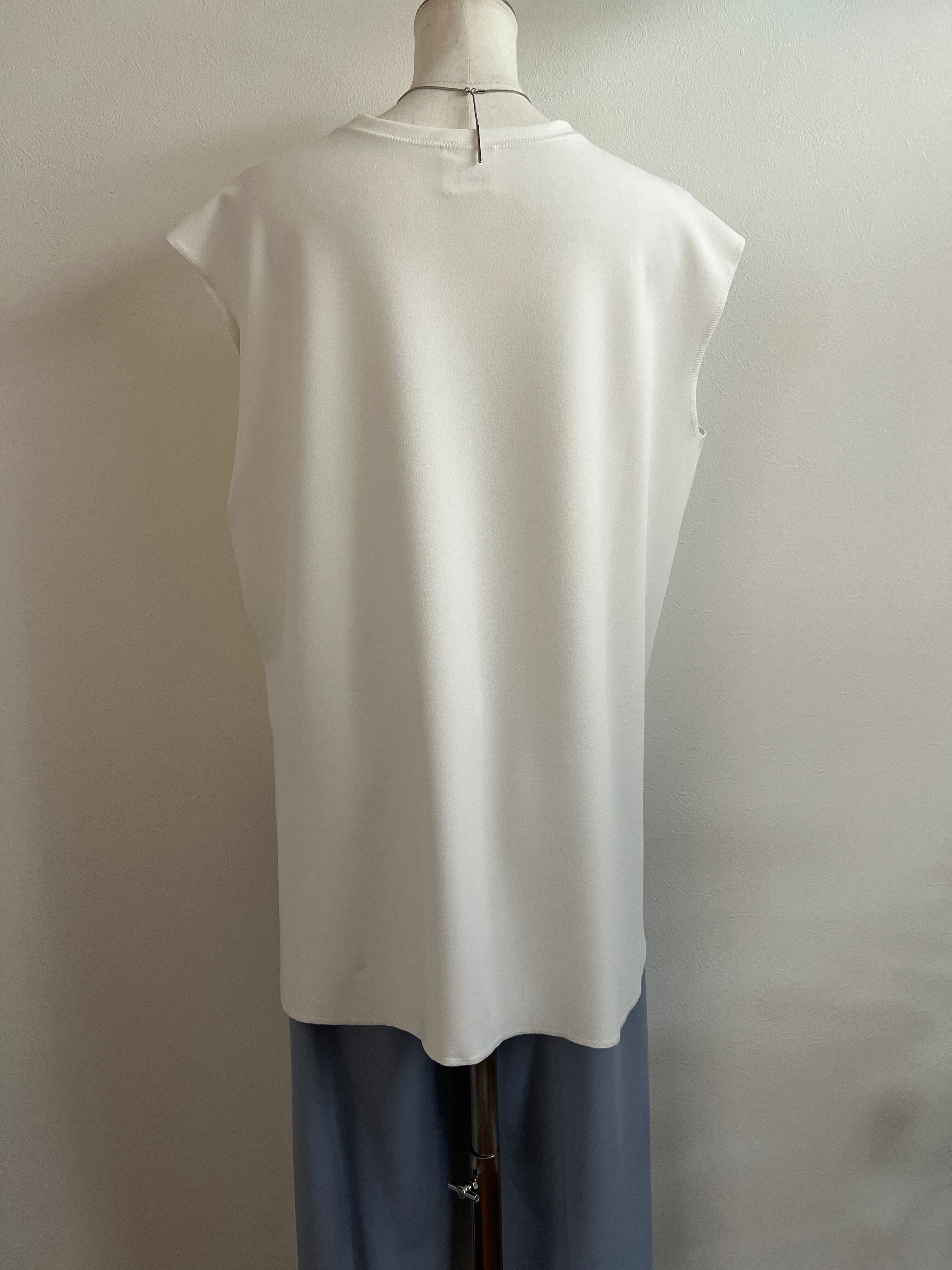 【ma couleur/ヤマトドレス】 ジョーゼットライトジャージＶガゼットタンク J-4762