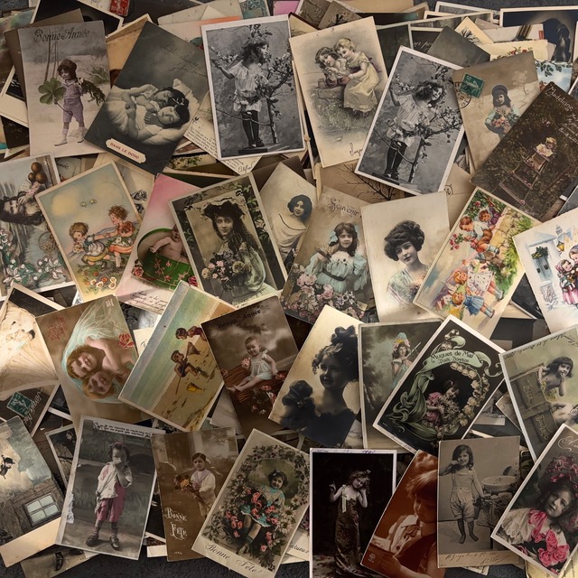 フランス ポストカード 237枚  子供たちメイン 雑貨 アンティーク 海外 ヴィンテージ 紙もの ジャンクジャーナル インテリア コラージュ 2504008