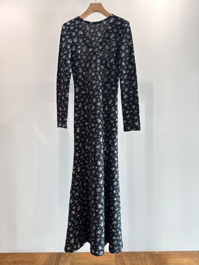 ERiKOKATORi/ EK13-2-3 flower wool backless dress flower