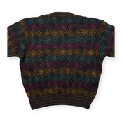 イタリア製 MISSONI ミッソーニ デザイン 総柄 モヘア混 ウールニットセーター サイズ L /ビンテージ