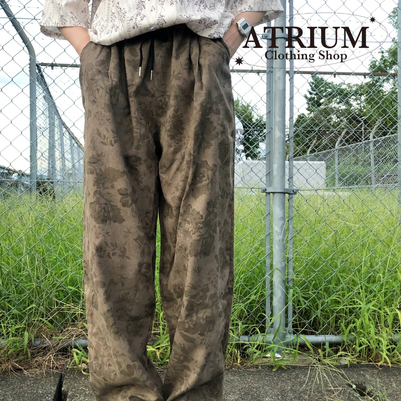 【ATRIUM SELECT】FLOWER PANTS (全2色)