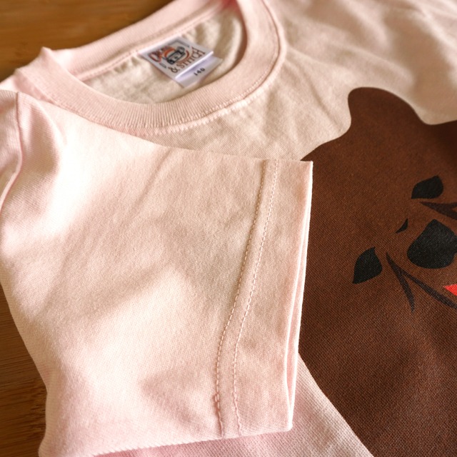 子グマTシャツ【ピンク】