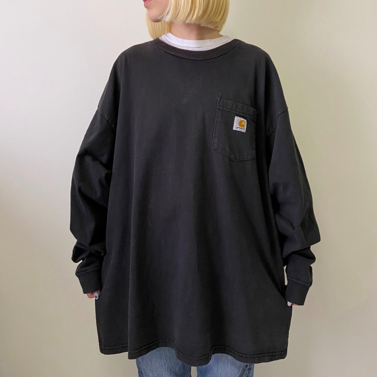 スーパービッグサイズ 90年代 Carhartt カーハート ワンポイントロゴ 