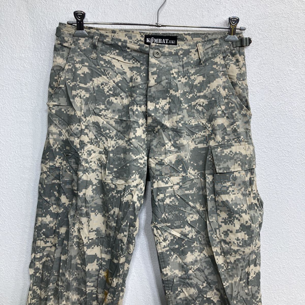 USA古着ロスコミリタリーデジカモトップスラグランロンTグランジ