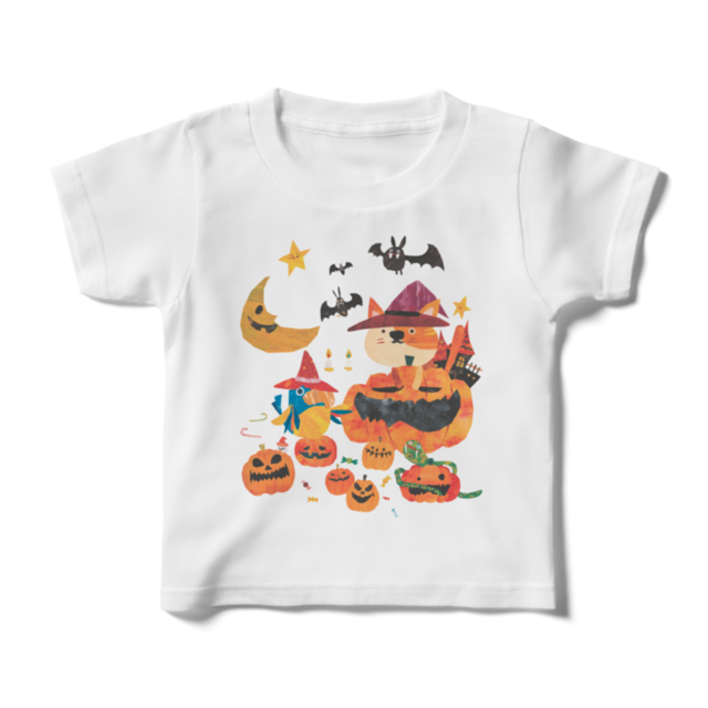 前面プリントイラストキッズTシャツ 『ハロウィン2017』