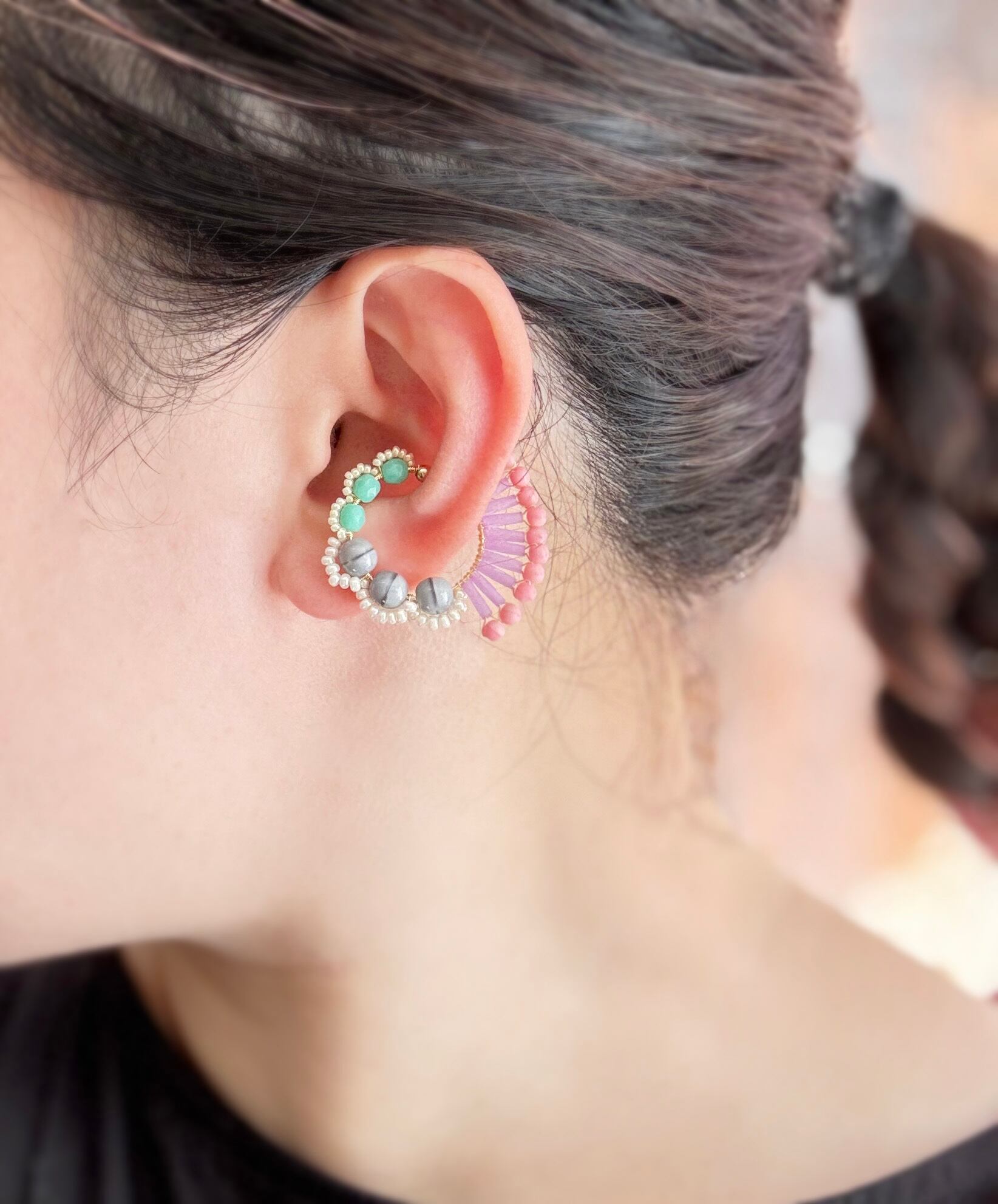 ＜Rollo～イロヅクビジュー～＞イヤーカフ『 ハミングバード/hummingbird 』<33>