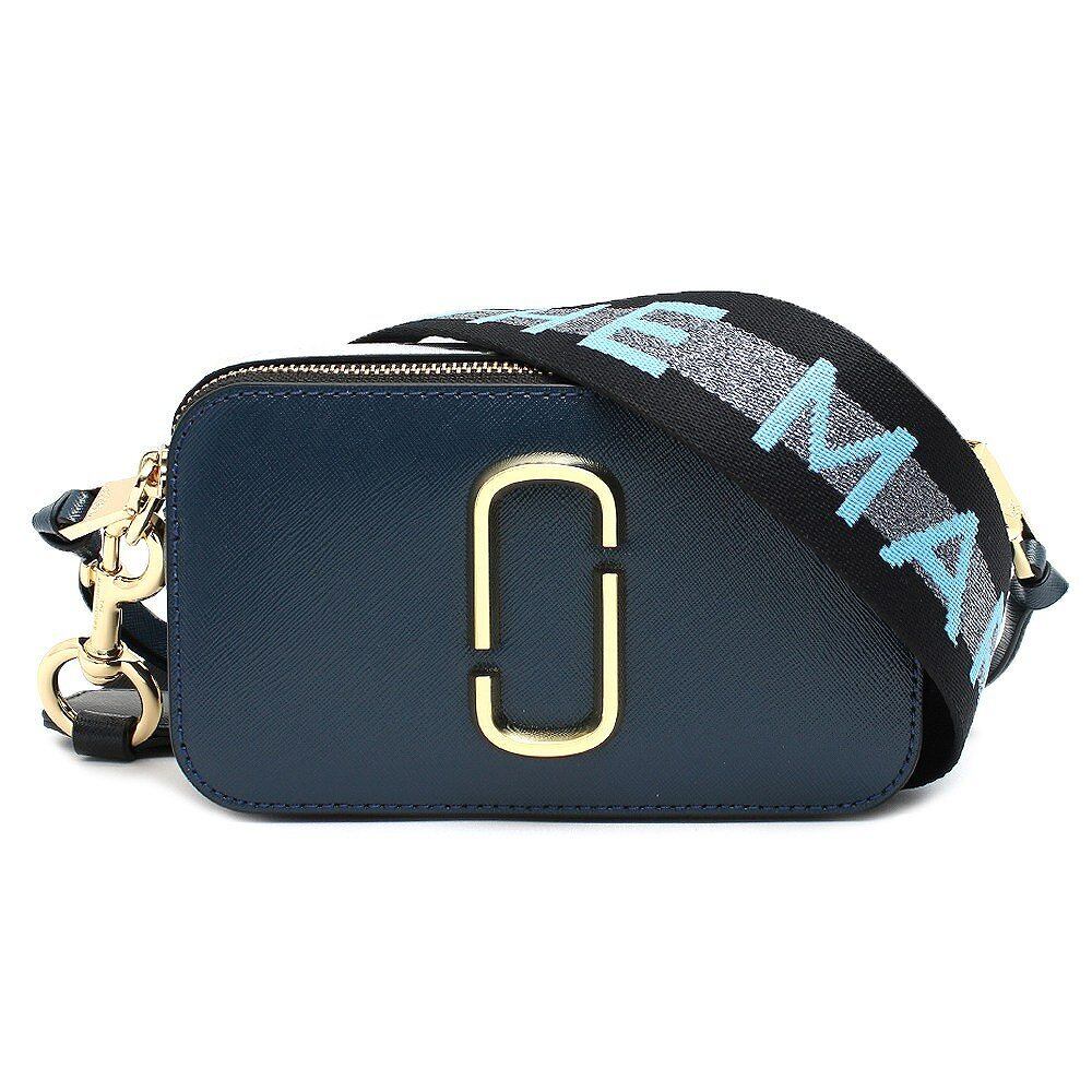 マークジェイコブス MARC JACOBS ショルダーバッグ M0014146-424 レディース ザスナップショット THE SNAPSHOT  NEW BLUE SEA ネイビー ライトグレー ブルー シルバー バイカラー