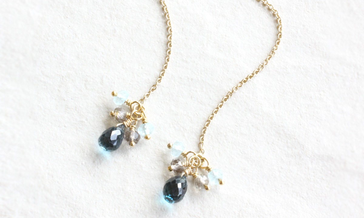 14KGF ロンドンブルートパーズ アメリカンピアス | Ratna 《ラトナ 