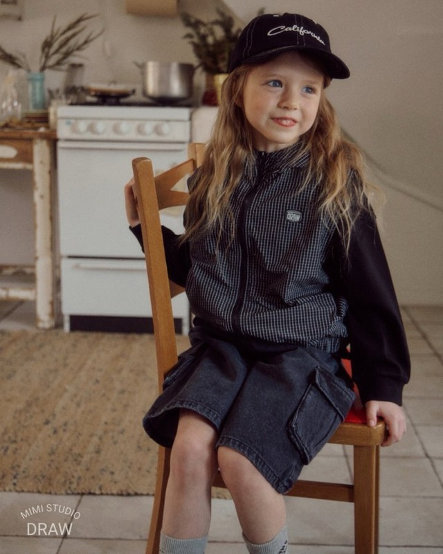 《送料無料》予約:カーゴデニムパンツ【BYMIMI】※ジュニアサイズ