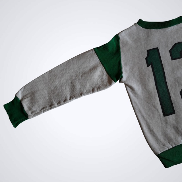 1960s~ NUMBERING TWO TONE SWEAT SHIRT KID'S
