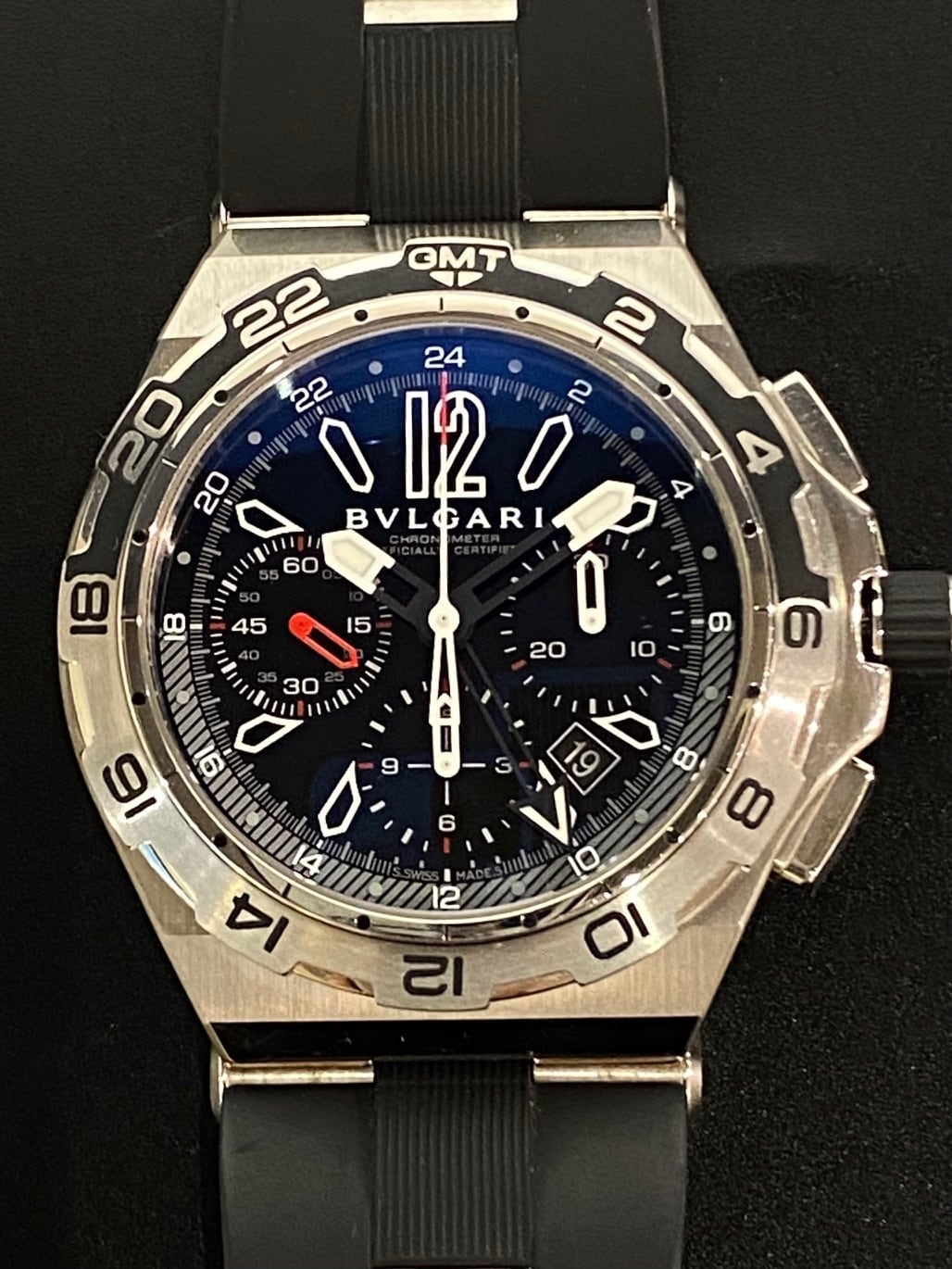 BVLGARI ブルガリ メンズ 腕時計 ディアゴノ DP45BSTVDCH/GMT | PAY ID