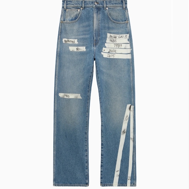 【1989】STRAIGHT DENIM JEANS WITH TAPE DETAILS