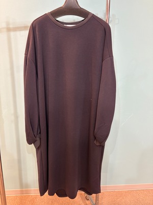 ライトボンディング　コクーンワンピース　チャコール　239903