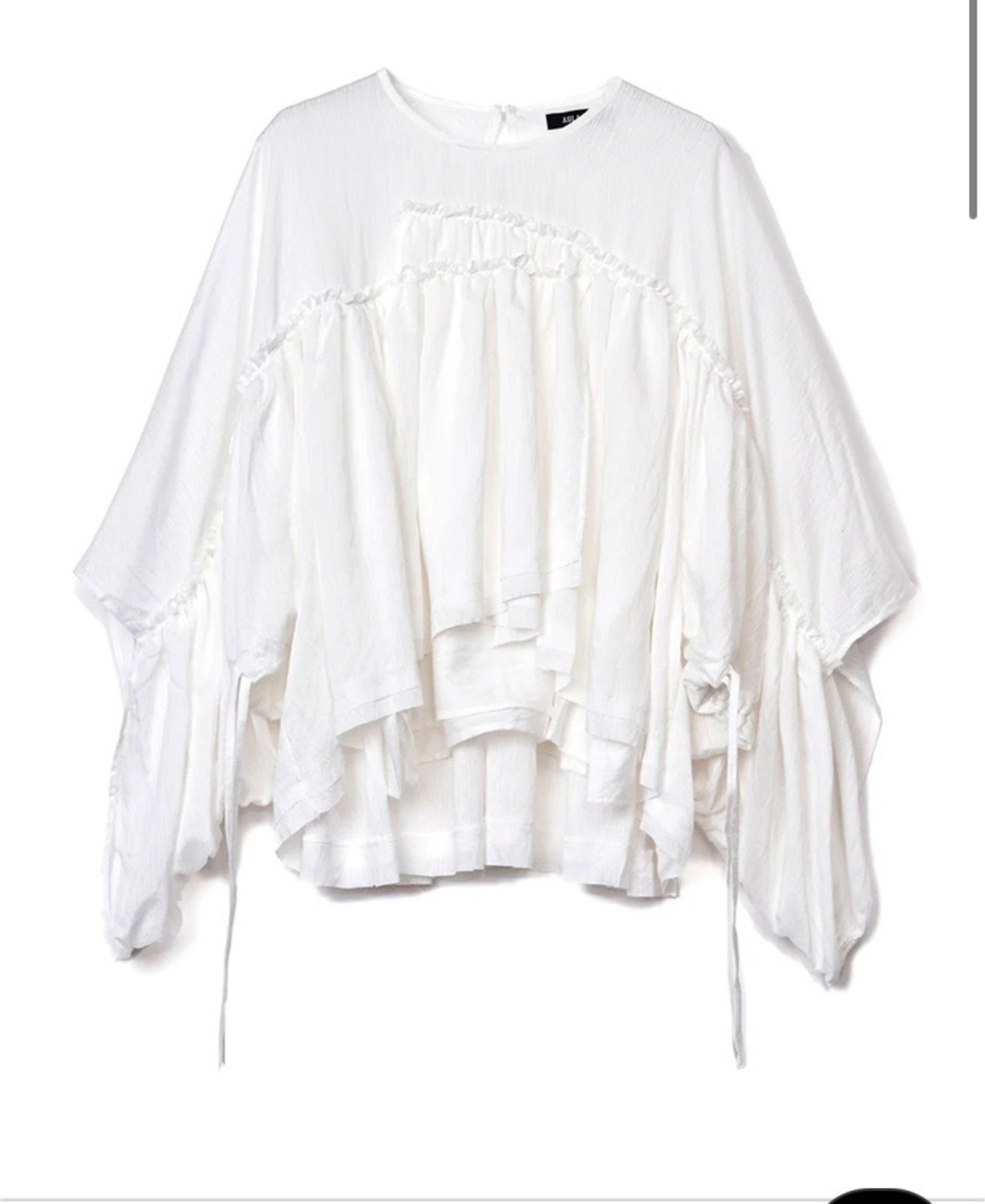 アウラアイラ AULA AILA BACKTAIL VOLUME BLOUSE