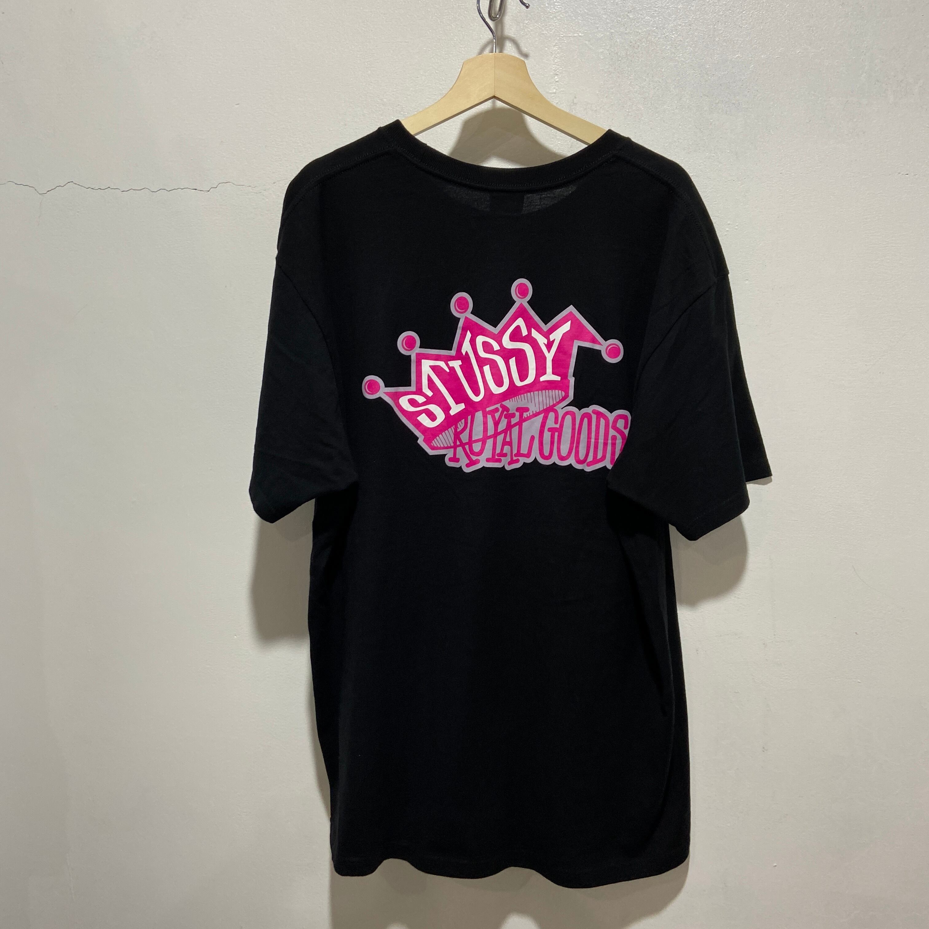 送料無料』STUSSY ブランドロゴTシャツ クラウン 王冠 XL ROYAL GOODS