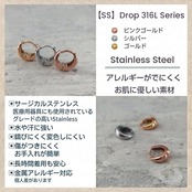 【SS】Drop Pierce 316L 　