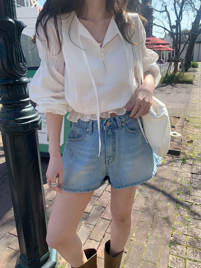(予約) mellounge /For you smock blouse 1color