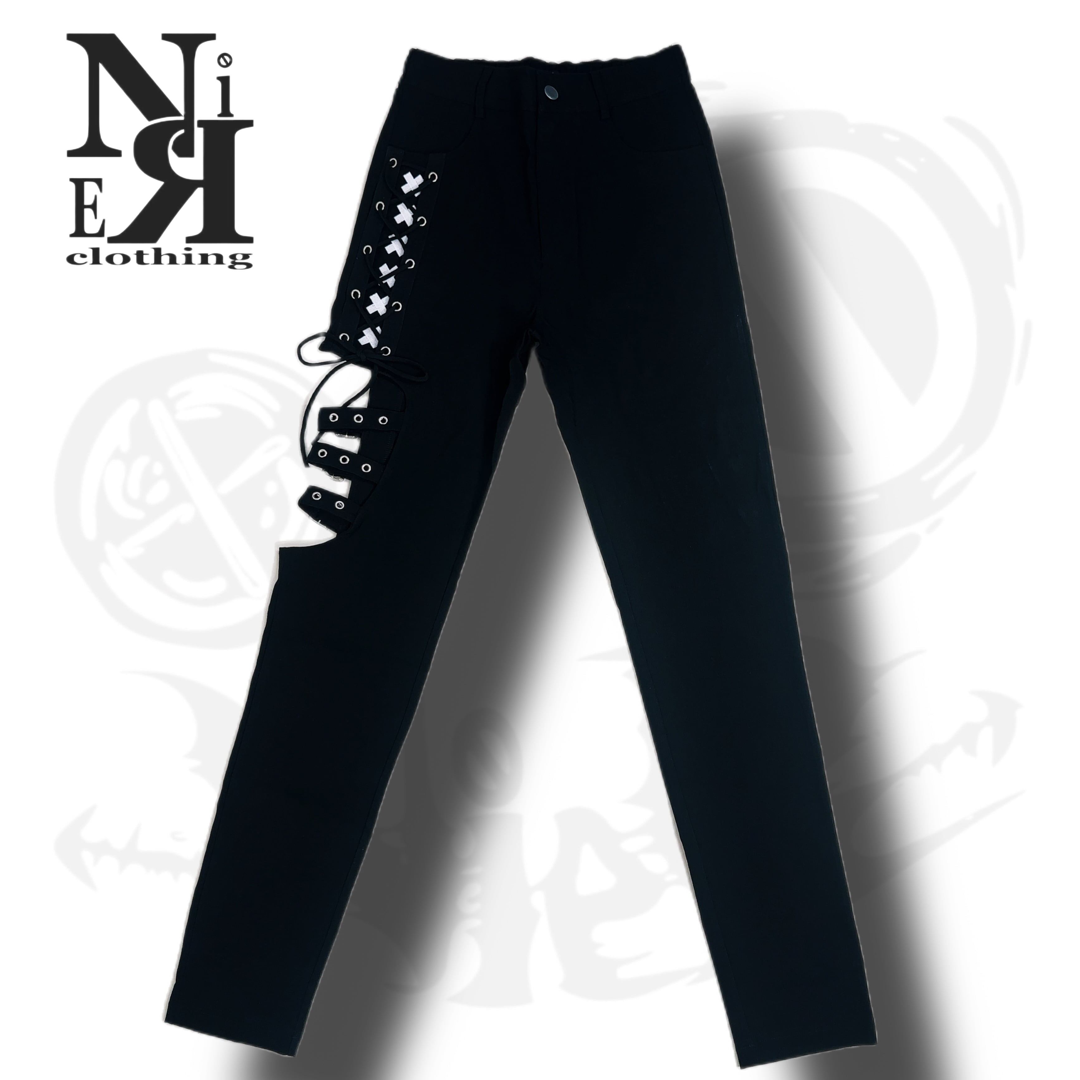 BELT装飾付SIDE HOLE STYLISH PANTS | NIER CLOTHING