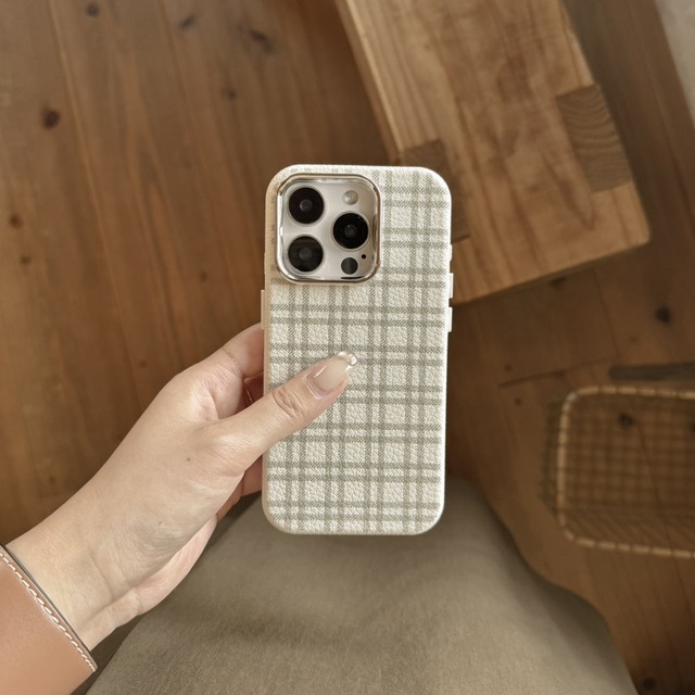 ［ phone case ］moss check