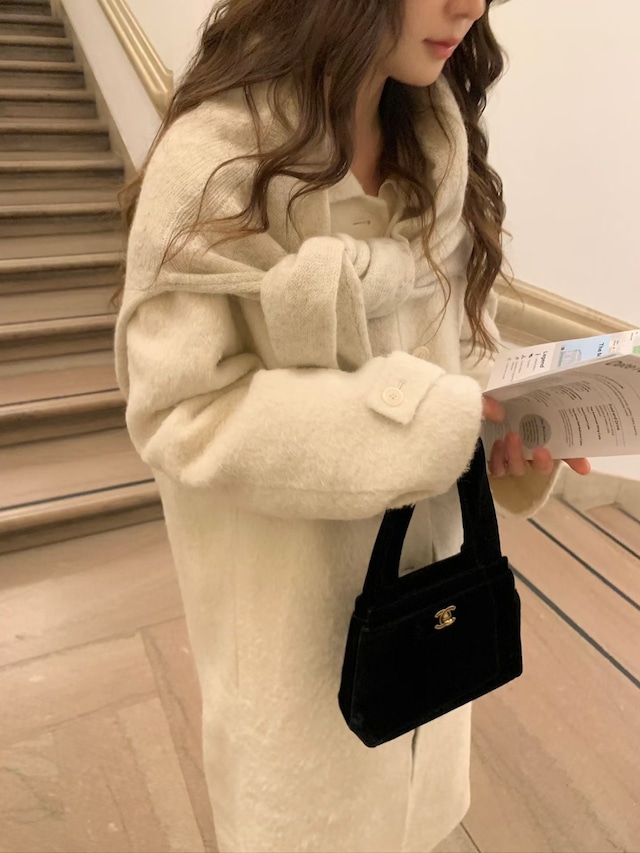 (予約) vegetable / Suri alpaca handmade coat