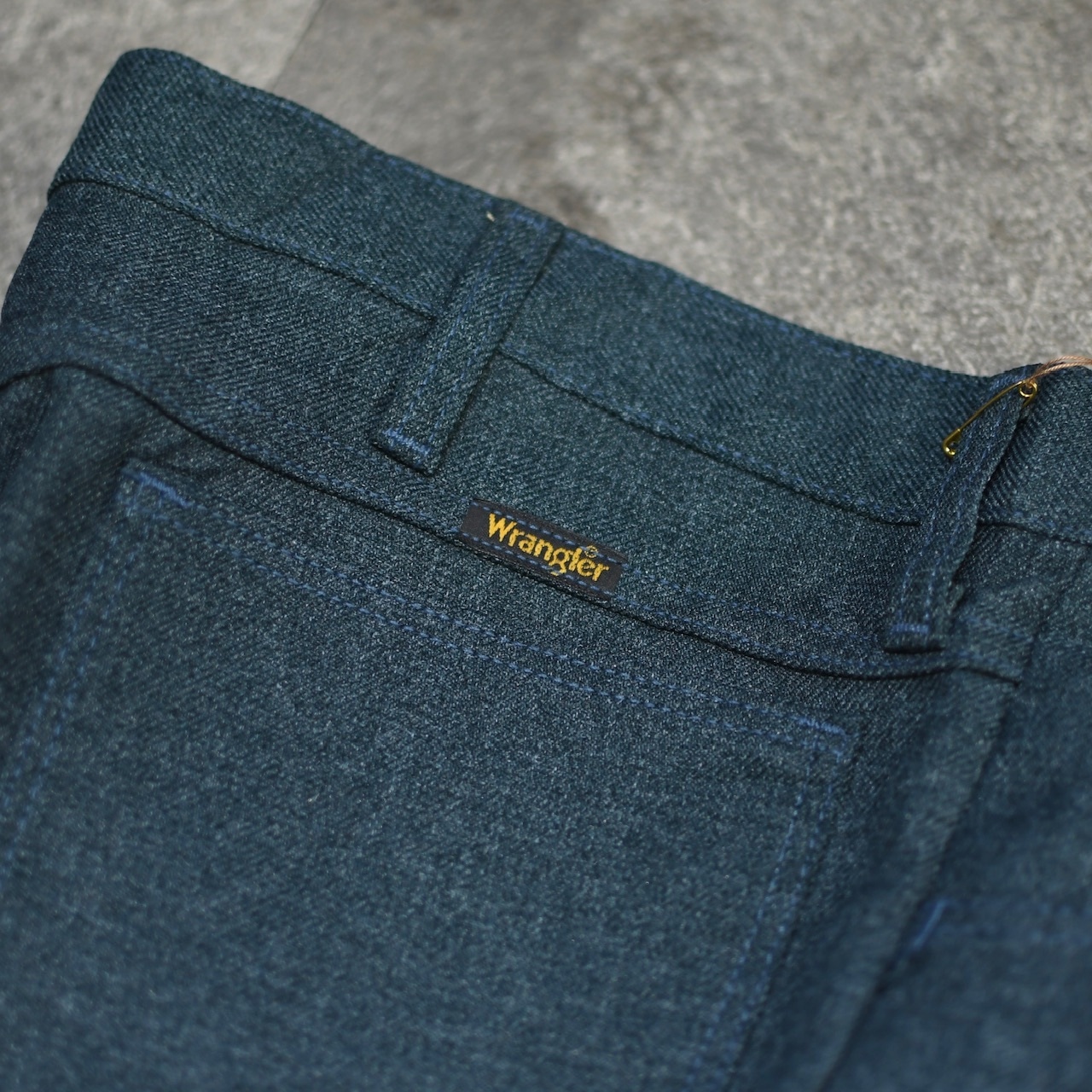80's~ Wrangler launcher pants blue