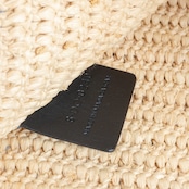 セリーヌ ラフィア クラッチバッグ ブラック スパンコール レザー