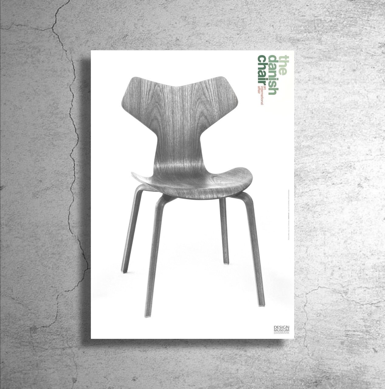 『アルネ・ヤコブセン/グランプリチェア』デンマーク現代美術館制作ポスター