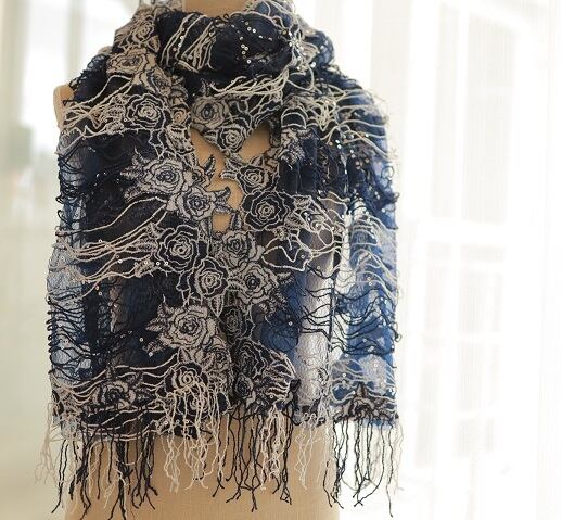 レースストール／ネイビー | Aisha168 (旧Violeta)